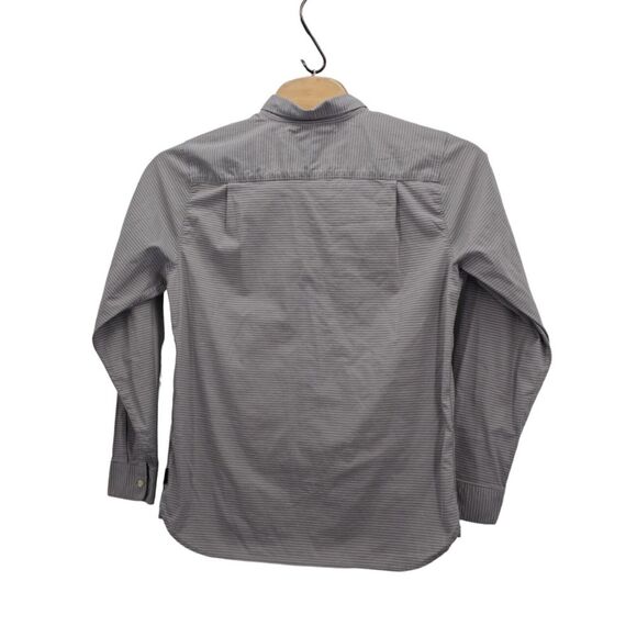 The North Face Gray Striped Button Down Shirt Long Sleeve Men's Sz Large Classic - Picture 3 of 10